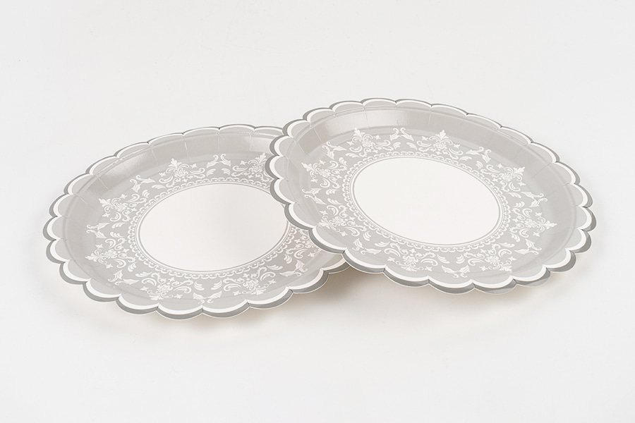 Blomstformede papirplater