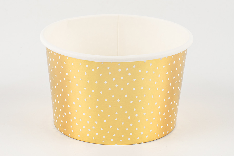 Gold Polka Dot iskremkopper
